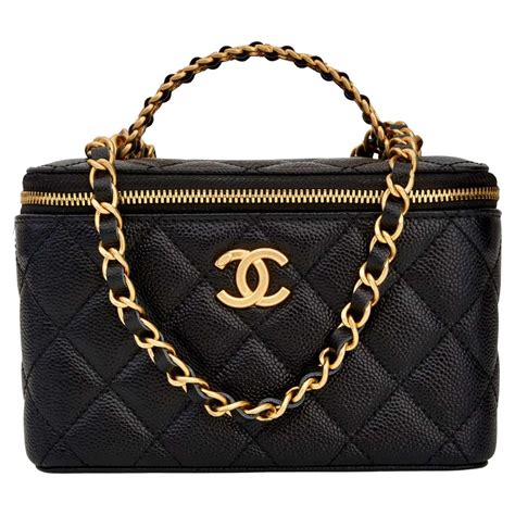 chanel vanity top handle bag|vintage chanel top handle bag.